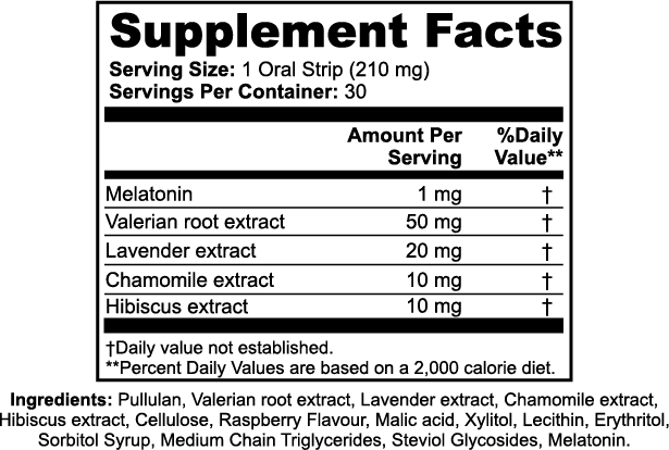 Night Time Oral Sleep Strips